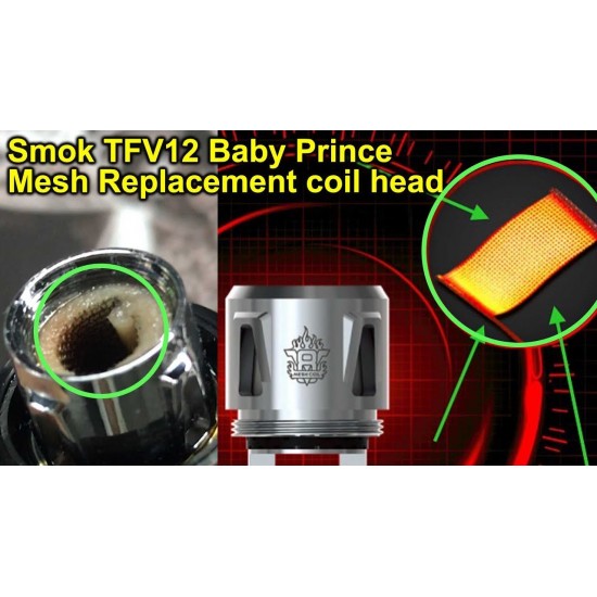 SMOK Mesh Coil - TFV12 Baby Prince/TFV8 Baby  en uygun fiyatlar ile ebuhar.netde! SMOK Mesh Coil - TFV12 Baby Prince/TFV8 Baby özellikleri, fiyatı, incelemesi, yorumları ve taksit seçenekleri için hemen tıklayın!